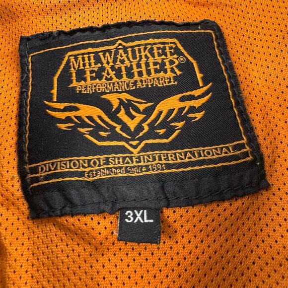 NWT Milwaukee Leather DM1310 Men's Blue Denim Classic Snap Front Biker Vest - Picture 5 of 9